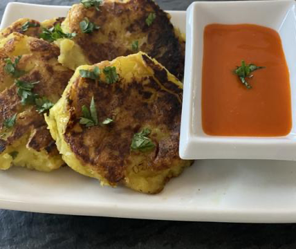 Savory Aloo Tikki's (Potato patties)